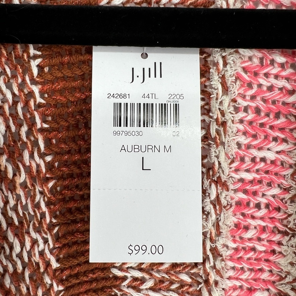 J Jill NWT Dolman  Nubby Cardigan‎ Sweater Size L - Picture 4 of 6